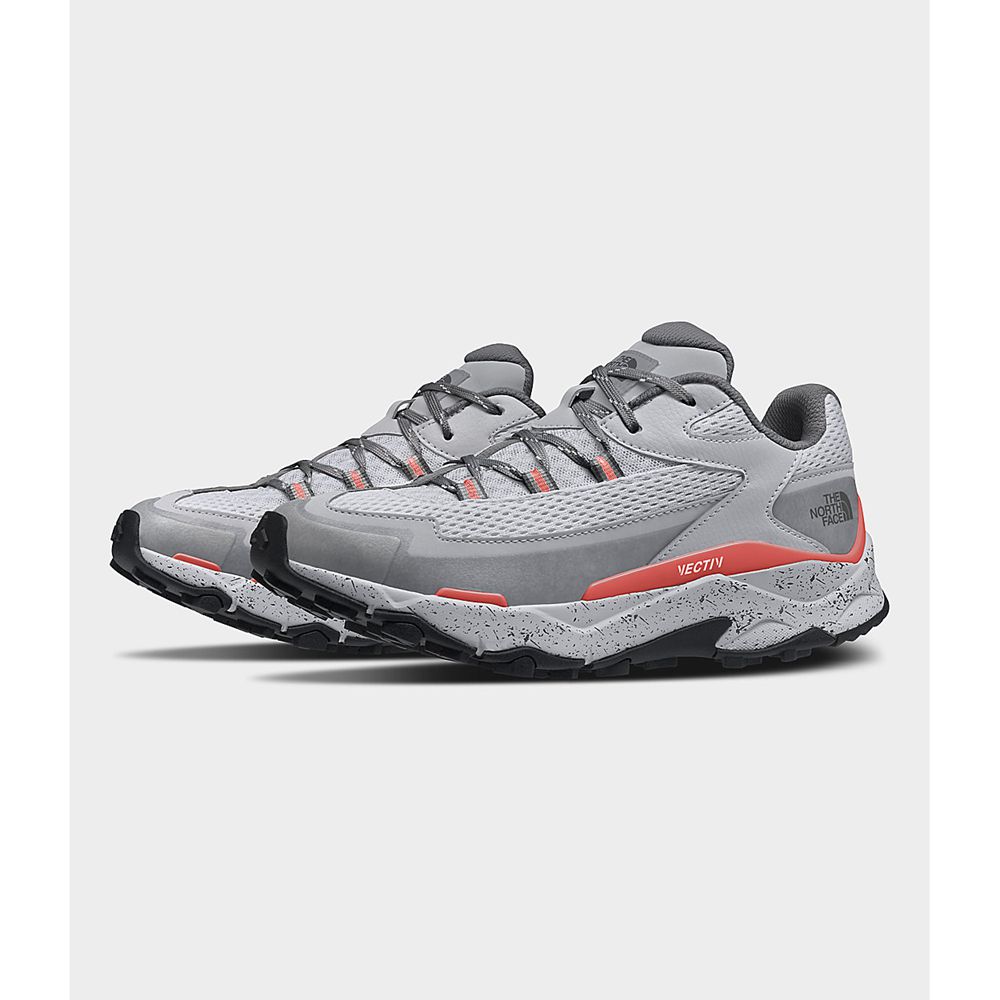 The North Face Hiking Shoes Womens Australia - The North Face Vectiv Taraval Grey / Red (EOQ-126537)